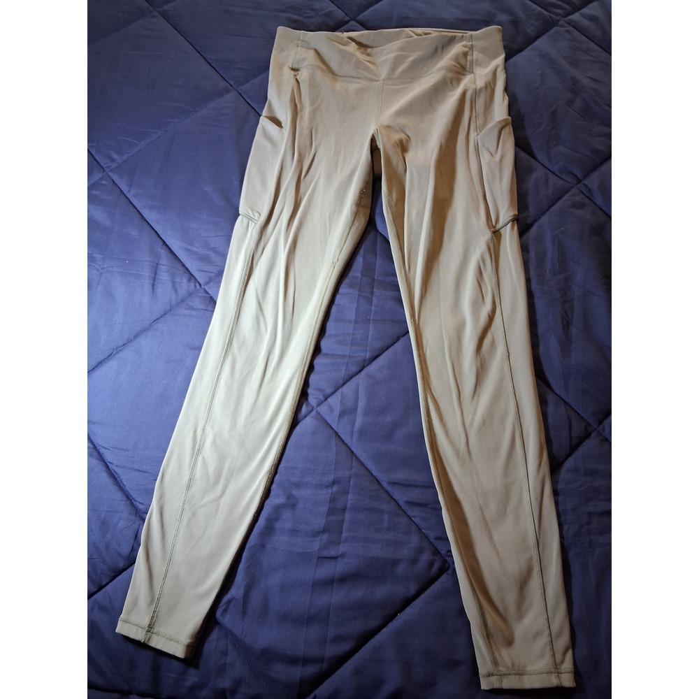 Lululemon Speed Up Tight 28 Sage Green Running Leggings Pockets Size 10